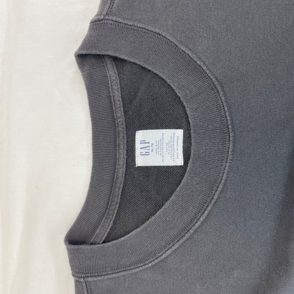 GAP Long Sleeve Crewneck Lightweight Sweater Gray Men’s Size Extra Large - Picture 5 of 10